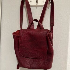 Portland leather backpack